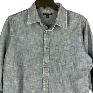 Banana Republic Mens Chambray‎ Shirt XL Coastal preppy classic Cottagecore